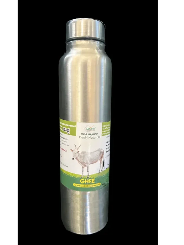 Organic, Bilona, Hallikar Cow A2 Ghee by Desiri Naturals