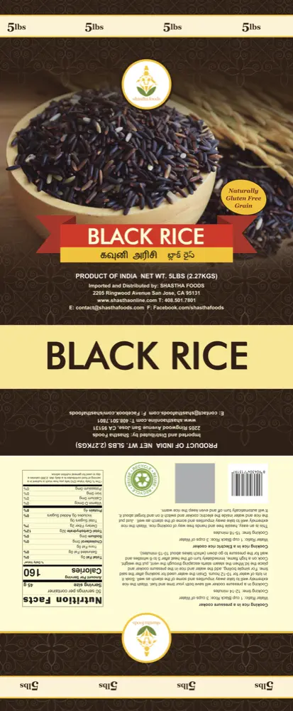 Karuppu Kavuni (Black Rice) by Shastha Foods