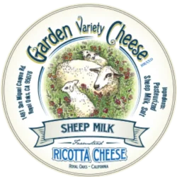 Sheep Ricotta Cheese (Fresh Cheese) by Garden Variety Cheese