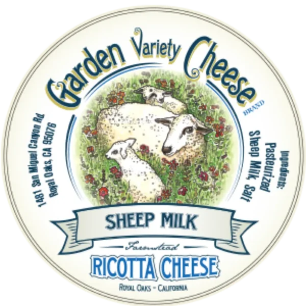Sheep Ricotta Cheese (Fresh Cheese) by Garden Variety Cheese