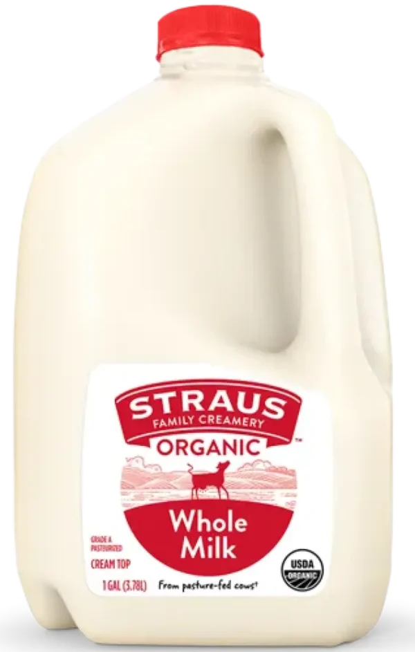 Organic Cream-Top Whole Milk by Straus Creamery