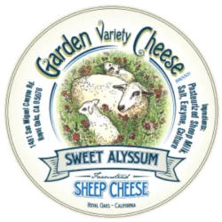 Sweet Alyssum Cheese (Fresh Cheese) by Garden Variety Cheese